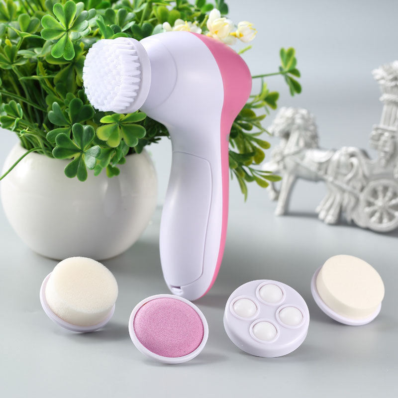 Five-In-One Cleansing Device, Washing Device, Household Electronic Beauty Device, Electric Facial Massager, Cleaning One Piece On Behalf Of