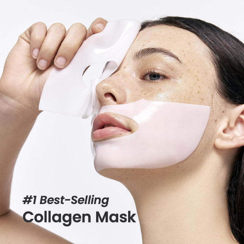 Deep Collagen Overnight Mask The Real Collagen Facial Sheet Masks With Low Molecular Weight Collagen For Elasticity Firming